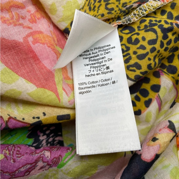 J.Crew Safari Animal Print Button Down Shirt Size 4 Maximalist Resort Statement - Picture 5 of 5